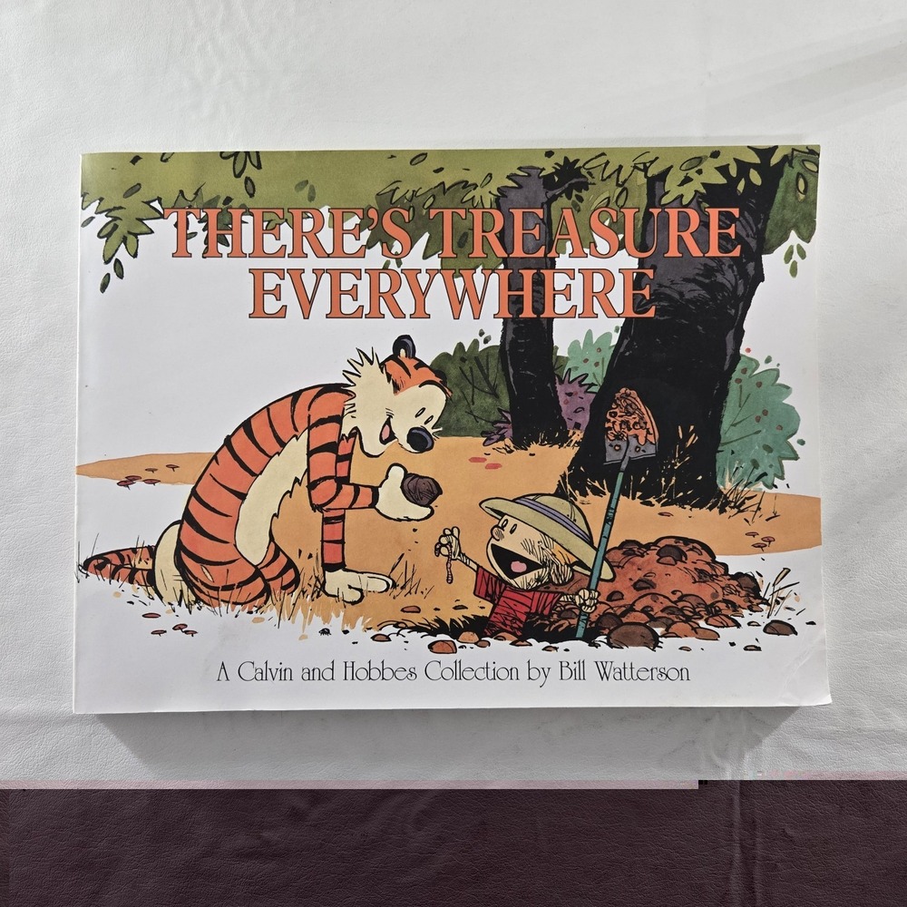 There's Treasure Everywhere, A Calvin And Hobbes Collection Paperback Book Good